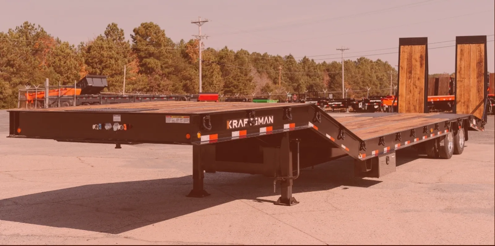 Kraftsman 80k GVWR Lowboy Paver Special Trailer Black