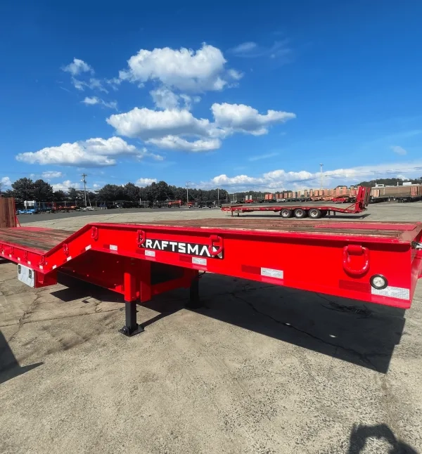 Lowboy trailer neck